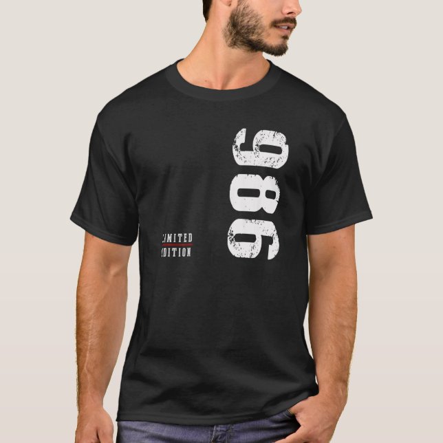 Födelsedag 1986 t shirt (Framsida)