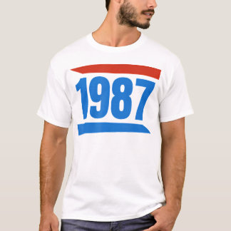 Födelsedag 1987 Vintage Tee Retro Stil