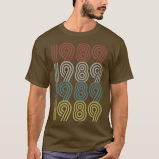 Födelsedag 1989 Retro Stil T Shirt