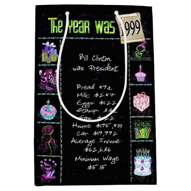 Födelsedag 1999 Roligt Trivia On Black (Framsidan)