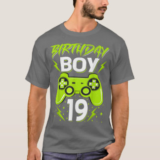 Födelsedag 19 Video Game Controller Gamer 19th B T Shirt