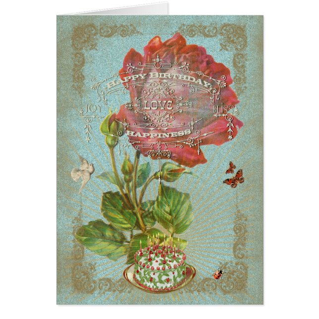 Födelsedag 1 - hälsningskort (Framsidan)