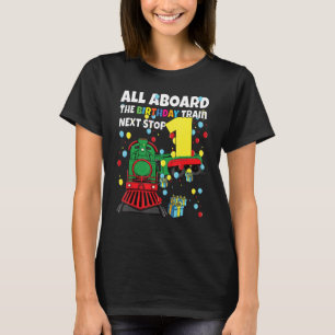 Födelsedag 1 Tåg hela födelsedagen Tåg B T Shirt