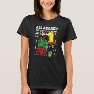 Födelsedag 1 Tåg hela födelsedagen Tåg B T Shirt