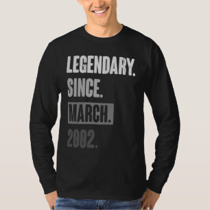 Födelsedag 21 mars Dekoration 21 år gammal årstid T Shirt