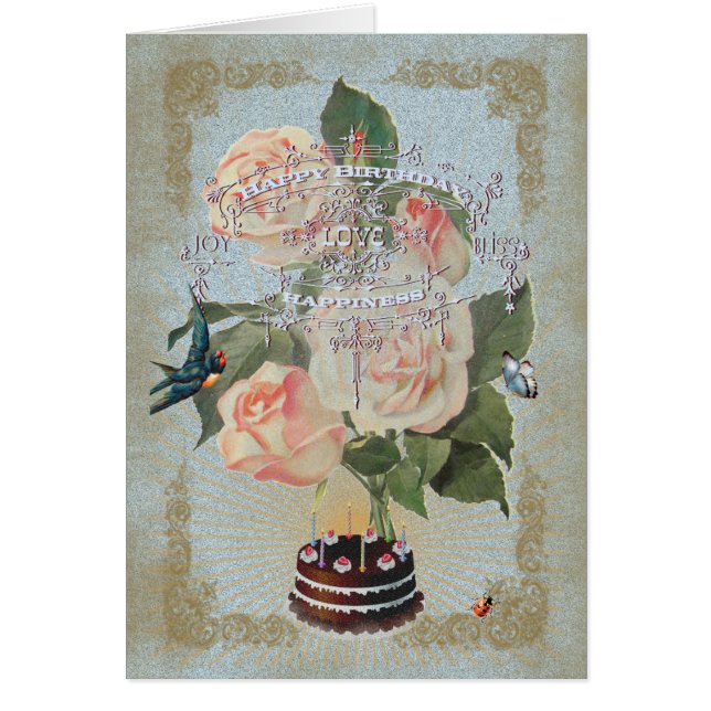 Födelsedag 2 - gratulationskort hälsningskort (Framsidan)