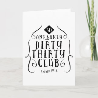 Födelsedag 30 30 gammala år smutsar ner 30 kort