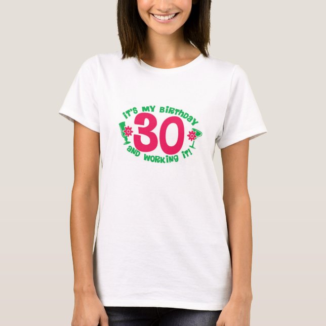 Födelsedag 30 och arbete det tröja (Framsida)
