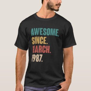 Födelsedag 36:e Dekorationen mars 36 år gammal hel T Shirt