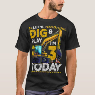 Födelsedag 3 - byggnad 3:e födelsedag t shirt