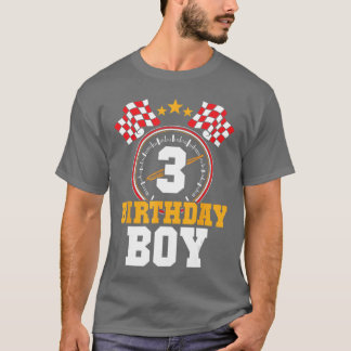 Födelsedag 3:e Tävling Party 3:e året gammal Tävla T Shirt