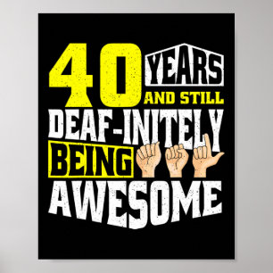 Födelsedag 40 år efter att ha varit Fantastisk Poster
