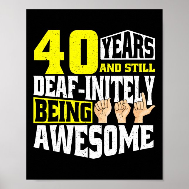 Födelsedag 40 år efter att ha varit Fantastisk Poster (Framsidan)