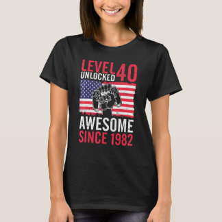 Födelsedag 40 år gammal olåst Fantastisk T Shirt