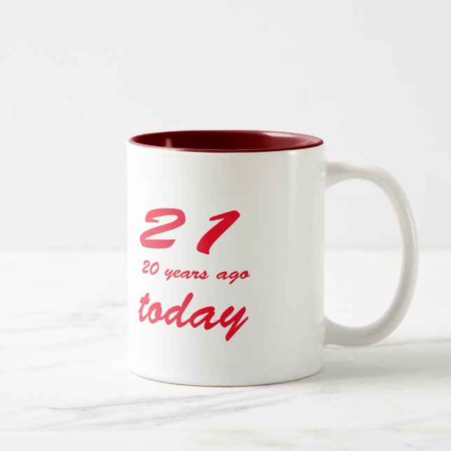 födelsedag 41 Två-Tonad mugg (Höger)