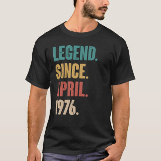 Födelsedag 47:e Dekorationen april 47 år gammal he T Shirt