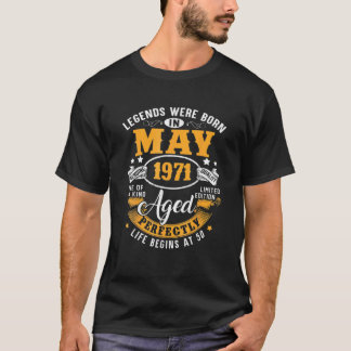 Födelsedag 50 år gamla släktingar födda i maj 1971 t shirt