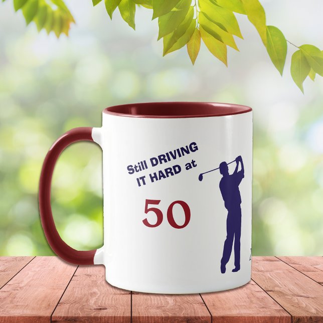 Födelsedag 50 Golfer Mugg (Skapare uppladdad)