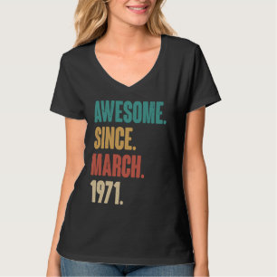 Födelsedag 52:a Dekorationen mars 52 år gammal hel T Shirt