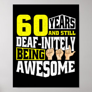 Födelsedag 60 år efter att ha varit Fantastisk Poster