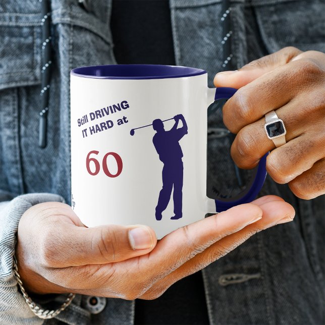 Födelsedag 60 Golfer Mugg (Skapare uppladdad)