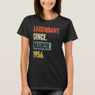 Födelsedag 67 mars Dekoration 67 år gammal årstid T Shirt