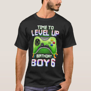 Födelsedag 6 tid att jämna upp 6e-nivå uppåt t shirt