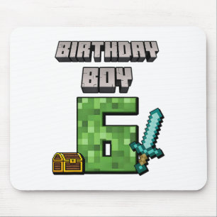 Födelsedag 6e födelsedag Jag är sex år gammal Game Musmatta