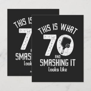 Födelsedag 70 år gammal kärlek Pickleball Julkort