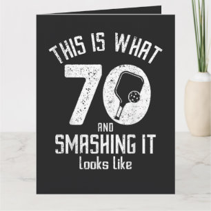 Födelsedag 70 år gammal kärlek pickleball kort