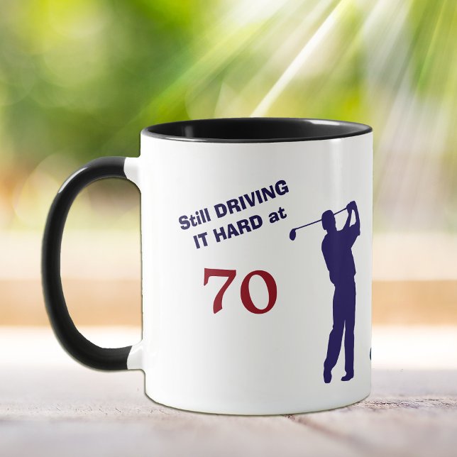 Födelsedag 70 Golfer Mugg (Skapare uppladdad)