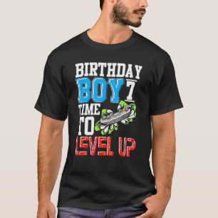 Födelsedag 7-tid för att jämna upp spelarFör barn T Shirt