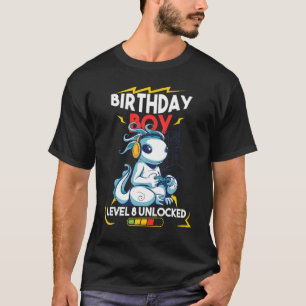 Födelsedag 8 Olåst Panda 8th Video Game T Shirt
