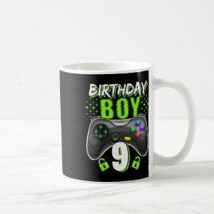 Födelsedag 9 Video Game Controller Gamer 9:e bir Kaffemugg
