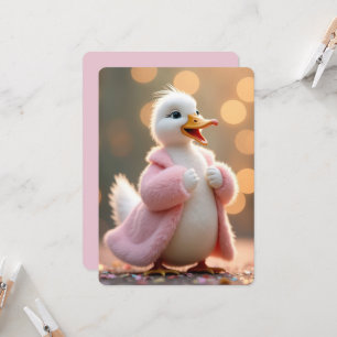 Födelsedag Anka vid Jackande av Rosa Päls Inbjudningar