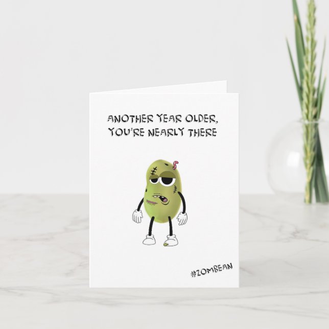 Födelsedag - ännu ett år äldre, du är nästan där kort (Framsida)