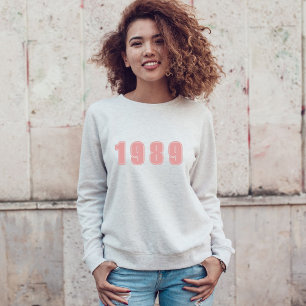Födelsedag, anpassningsbar, rosa, trendig, typogr t shirt