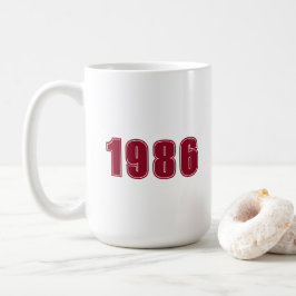 Födelsedag, anpassningsbar-trendig-typografi kaffemugg