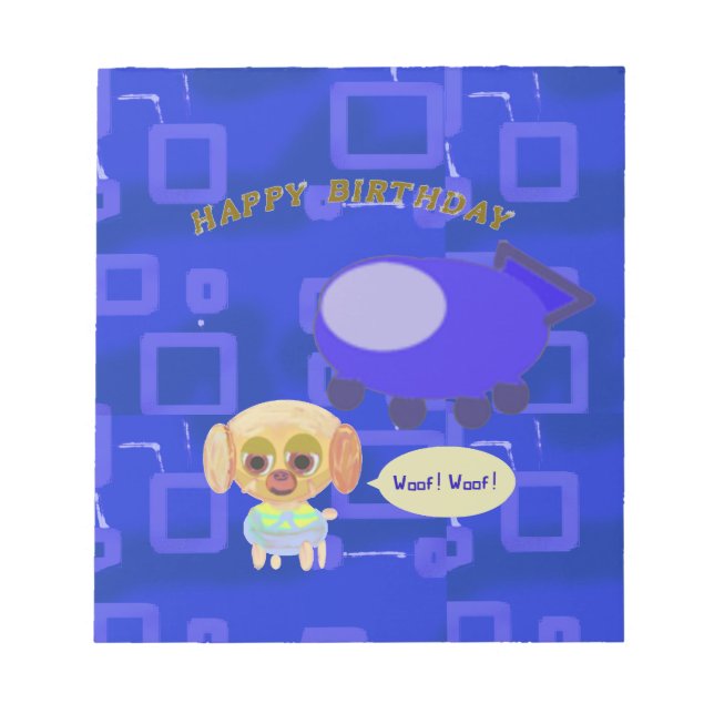 Födelsedag Anteckningsblock (Framsida)