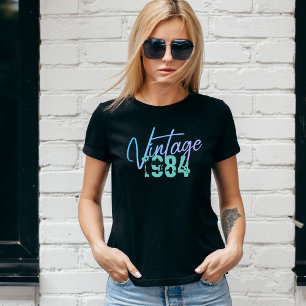 Födelsedag Årets Vintage för återställande T Shirt
