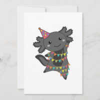 Födelsedag Axolotl Garland Vuxen Trasa Ansikte Mas