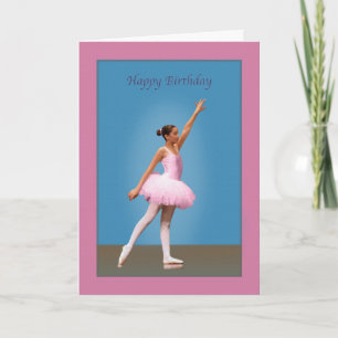 Födelsedag, Ballerina i Rosa Kort