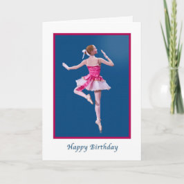 Födelsedag, Ballerina i Rosa och vitt Kort