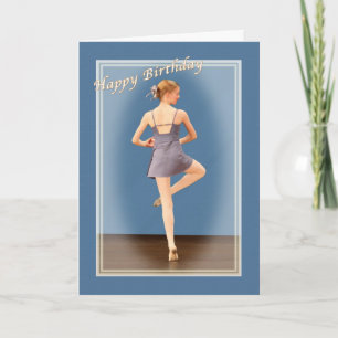 Födelsedag, Ballet Dancer Kort