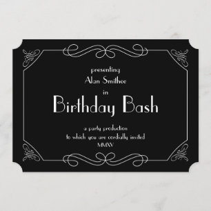 Födelsedag Bash Inbjudningar