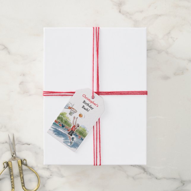 Födelsedag Bash: Ringar och Hype Tack Presentetikett (Med Snöre)