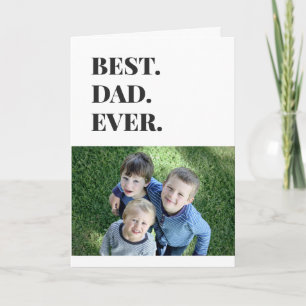 Födelsedag Bästa Pappa någonsin barnfoto Kort