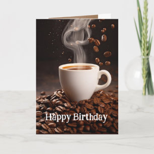 Födelsedag Bättre med kaffets Roligt Kort