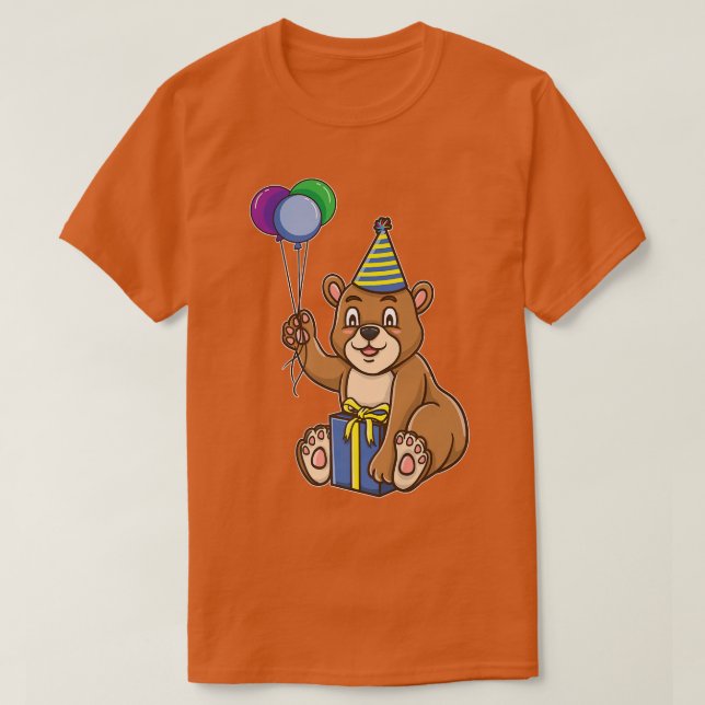 Födelsedag Bear for Bear Älskare Premium T Shirt (Design framsida)