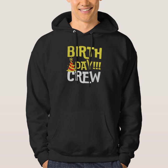 Födelsedag besättning hoodie (Framsida)